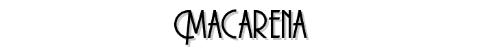 Macarena font