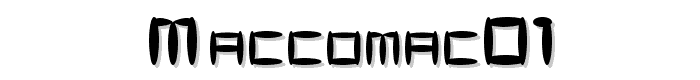 MaccoMac01 font