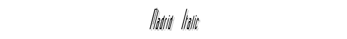 Madrid%20Italic font