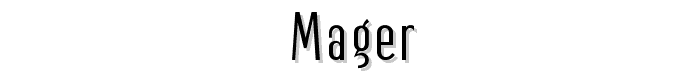 Mager font