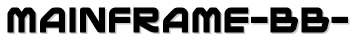 Mainframe BB Bold font