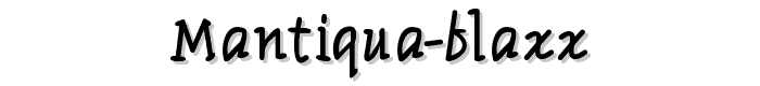 ManTiqua-BlaXX font