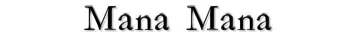 Mana%20Mana font