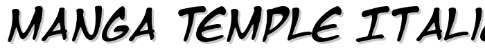 Manga%20Temple%20Italic font