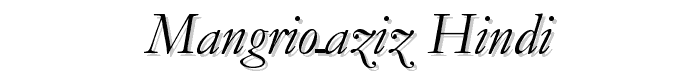 Mangrio-Aziz_Hindi font