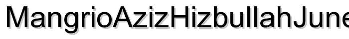 Mangrio_Aziz_Hizbullah_junejo_S font