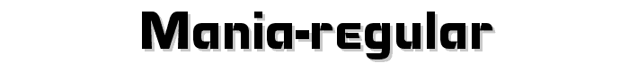 Mania%20Regular font