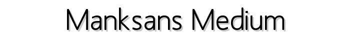 MankSans-Medium font