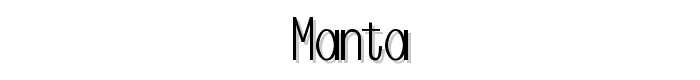 Manta font