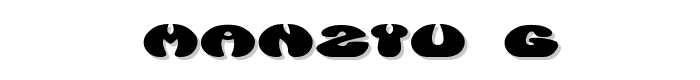 Manzyu__G font