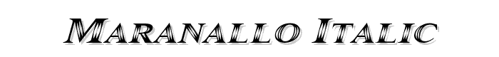 Maranallo%20Italic font