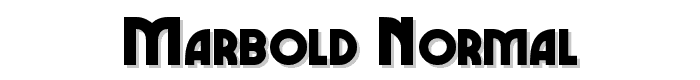 Marbold%20Normal font