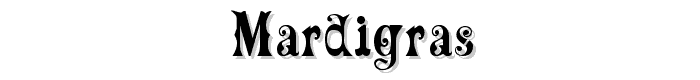 MardiGras font