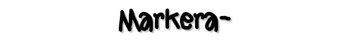 Markera  font