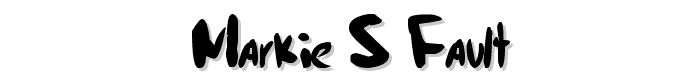 Markie_s Fault font