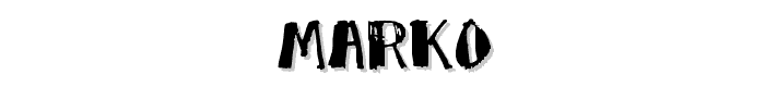 Marko font