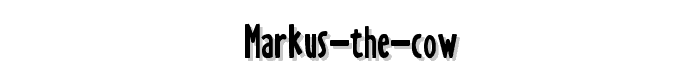 Markus the Cow font