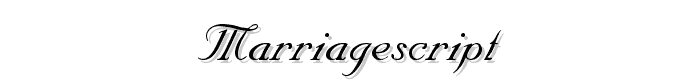MarriageScript font