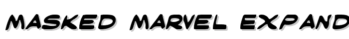 Masked Marvel Expanded font