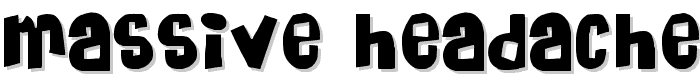 Massive Headache font
