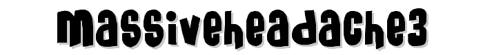 MassiveHeadache3 font