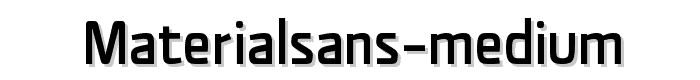 MaterialSans-Medium font