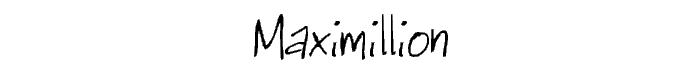 Maximillion font