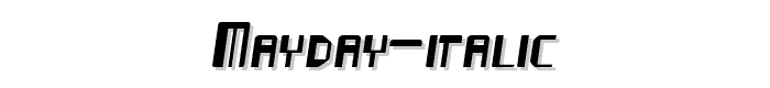 Mayday%20Italic font