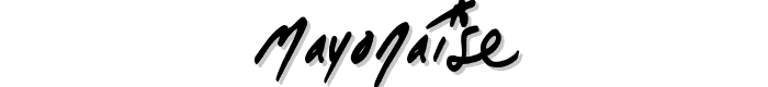 Mayonaise font