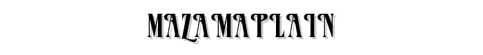 MazamaPlain font