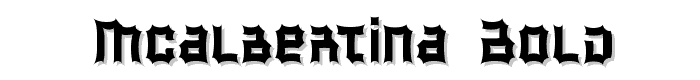 McAlbertina Bold font