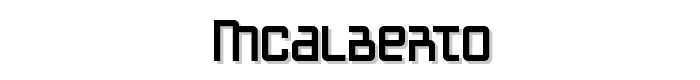 McAlberto font