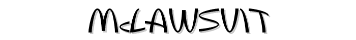 McLawsuit font