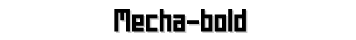 Mecha Bold font