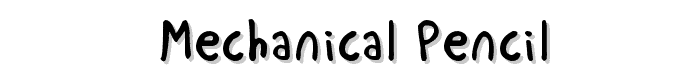 Mechanical%20Pencil font