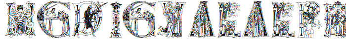 MedievalAlphabet font