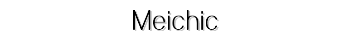 Meichic font