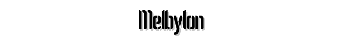 Melbylon font