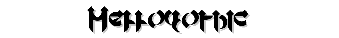 Mellogothic font