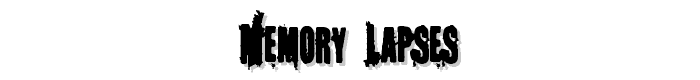 Memory%20Lapses font