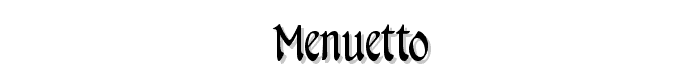 Menuetto font