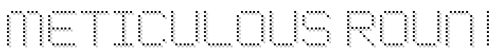 Meticulous%20Round font