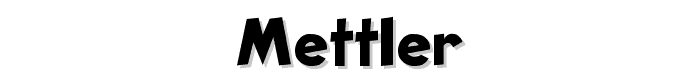 Mettler font