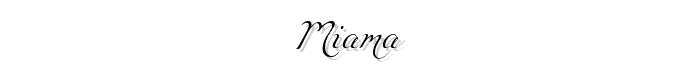 Miama font