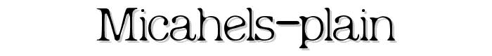 Micahels%20Plain font