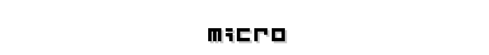 Micro font