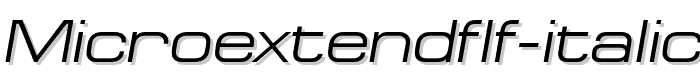 MicroExtendFLF-Italic font