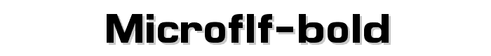 MicroFLF-Bold font