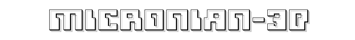 Micronian%203D font