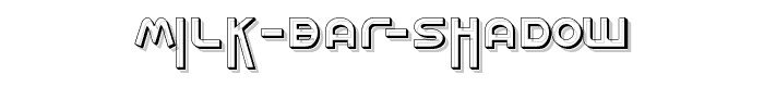 Milk Bar Shadow font